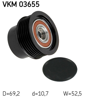 voľnobežka alternátora SKF (VKM 03655)
